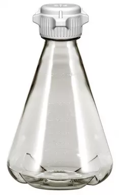 Flask 2 L, Sterile Vented Plastic Erlenmeyer Flasks, 2 L PC, 6/PK