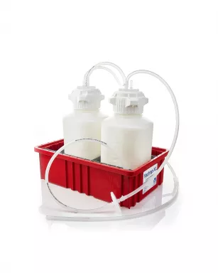 Vactrap XL(TM) Vacuum Trap System, Shatterproof 4+4 Liter with Secondary Container PP, 1/EA