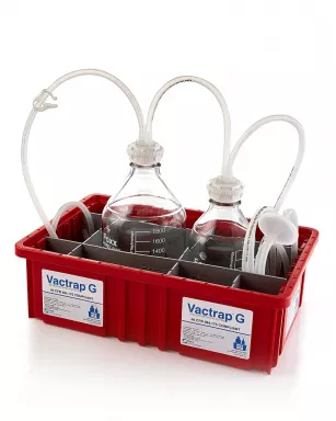 Vactrap(TM) G Vacuum Trap System, 2+1 Liter PUREGRIP Glass Bottles Assy W/ Secondary Container, 1/EA