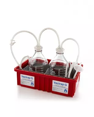 Vactrap(TM) G Vacuum Trap System, 2+2 Liter PUREGRIP Glass Bottles Assy W/ Secondary Container, 1/EA