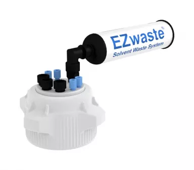 EZwaste(R) HPLC Solvent Waste System, Cap-Only Assembly, 83 mm (83B) VersaCap with 4 Ports, 1/EA