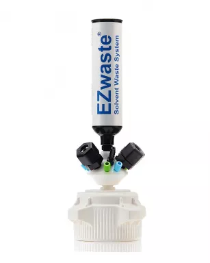 EZwaste(R) HPLC Solvent Waste System, Cap-Only Assembly, 83 mm (83B) VersaCap with 4 Ports, 1/EA