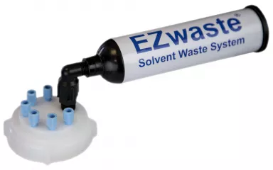 EZwaste(R) HPLC Solvent Waste System, Cap-Only Assembly, 70 mm (S70) VersaCap with 6 Ports, 1/EA