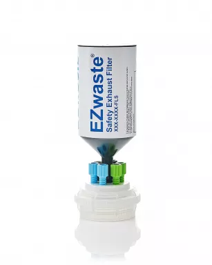EZWaste(R) HPLC VersaCap(R)GL45 Solvent Waste System, Cap-Only W/ Exhaust Filter, 6 Ports, 1/EA