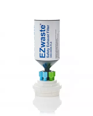 EZwaste HPLC Waste Cap, 2mm (1/8"), w/ Filter, 1/EA