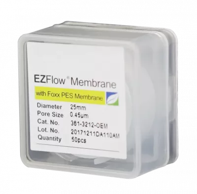 EZFlow PES Membrane Disc Filter, 0.45um, 25mm, Nonsterile, 50/PK