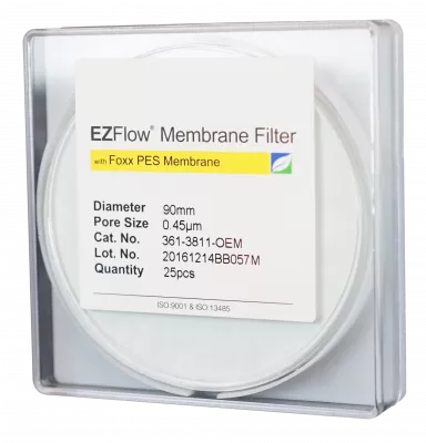 EZFlow PES Membrane Disc Filter, 0.45um, 90mm, Nonsterile, 25/PK