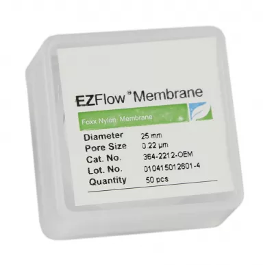 EZFlow Hydrophilic Nylon Membrane Disc Filter, 0.22um, 25mm, 50/PK