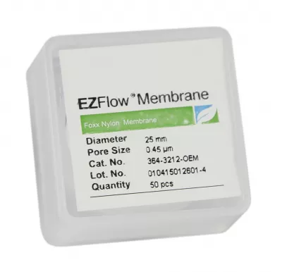EZFlow Hydrophilic Nylon Membrane Disc Filter, 0.45um, 25mm, 50/PK