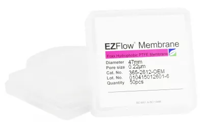 EZFlow Hydrophobic PTFE Membrane Disc Filter, 0.22um, 47mm, 50/PK