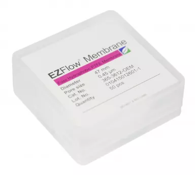 EZFlow(R) PTFE Hydrophobic Membrane Filters, 0.45 um, 47 mm Diameter Filter Discs, 50/PK