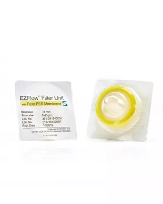 EZFlow PES Syringe Filter, 0.45um, 33mm, Sterile, 100/PK