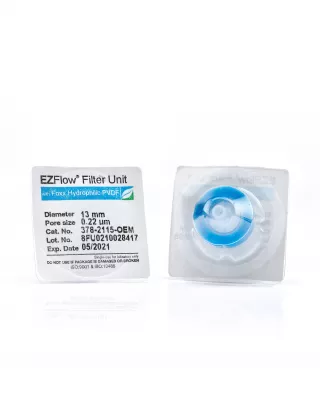 EZFlow Hydrophilic PVDF Syringe Filter, 0.22um, 13mm, Sterile, 100/PK