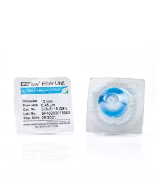 EZFlow Hydrophilic PVDF Syringe Filter, 0.45um, 13mm, Sterile, 100/PK
