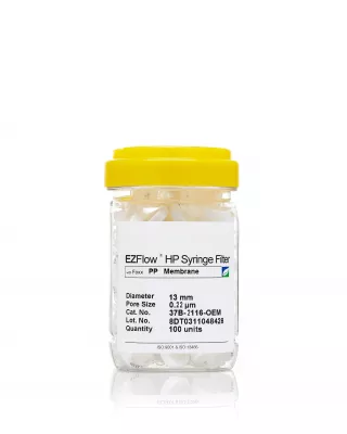 EZFlow PP Syringe Filter, 0.22um, 13mm, Nonsterile, 100/PK