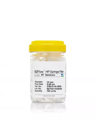 EZFlow PP Syringe Filter, 0.45um, 13mm, Nonsterile, 100/PK