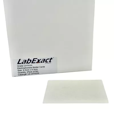 Electrophoresis Blotter Cards, Double Thick, 75x100mm, High Flow Cotton Cellulose, 50/Pk