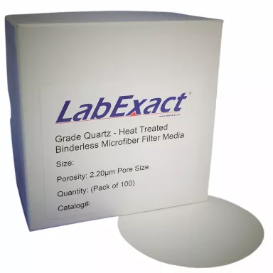 Grade HT Quartz A Microfiber, 2.2um, 150mm, Binderless SiO2, High-Temp Air Monitoring, 100/Pk