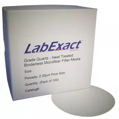 Grade HT Quartz A Microfiber, 2.2&micro;m, 21mm, Binderless SiO2, High-Temp Air Monitoring, 100/Pk