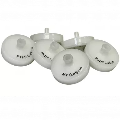 PVDF Tri-Layer Syringe Filter, 0.45&micro;m, 25mm, GF/PP Prefilter, Nonsterile, 100/pk