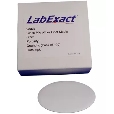 Grade D Glass Microfiber Filter, Binderless Borosilicate, 2.7&micro;m, 150mm, 100/Pk