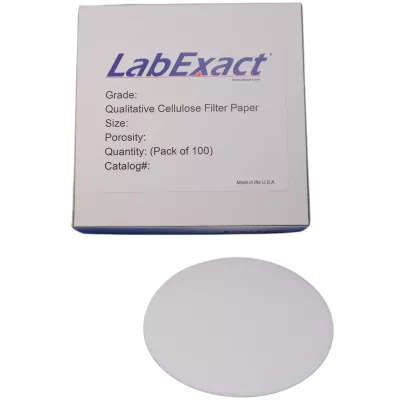 Grade CFP3 Cellulose Filter Paper, Qualitative - 6&micro;m, 125mm, Hydrophilic, 100/pk
