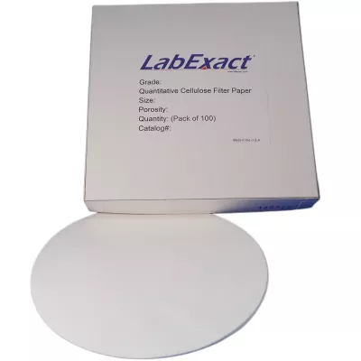 Grade CFP44 Quantitative Ashless Cellulose Filter Paper, 3&micro;m, 125mm, Ultra-Low Ash, 100/Pk