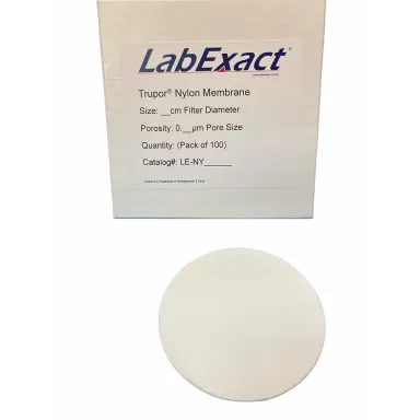 Trupor Nylon Membrane, 0.20&micro;m, 25mm, Hydrophilic Nanofiber, Non-Sterile, 100/pk