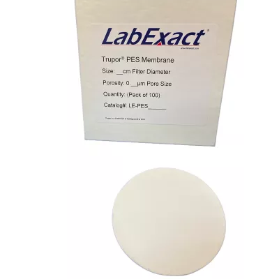 Trupor&reg; PES Nanofiber Membrane, 0.45&micro;m, 47mm, Hydrophilic, Binderless, 100/Pk
